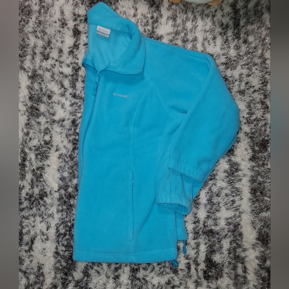 Columbia Bright Blue Fleece Jacket - Picture 12 of 12
